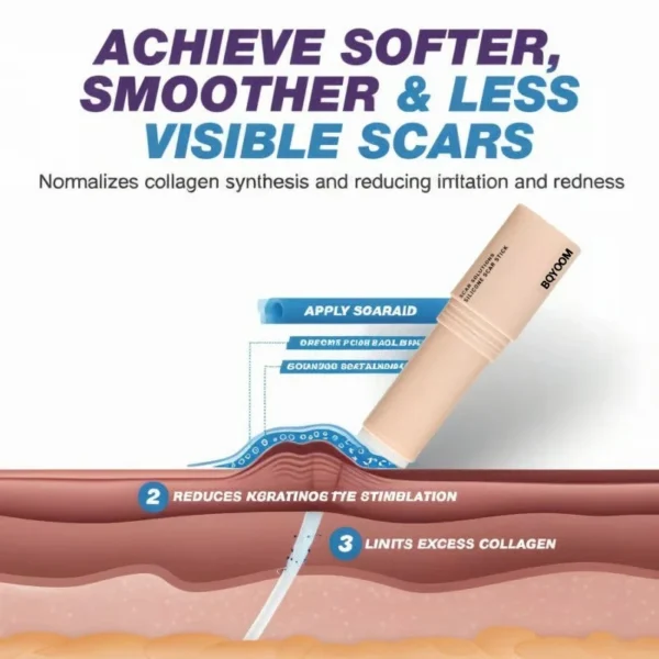 BQYOOM Silicone Scar Stick - For Face and Body - Image 4
