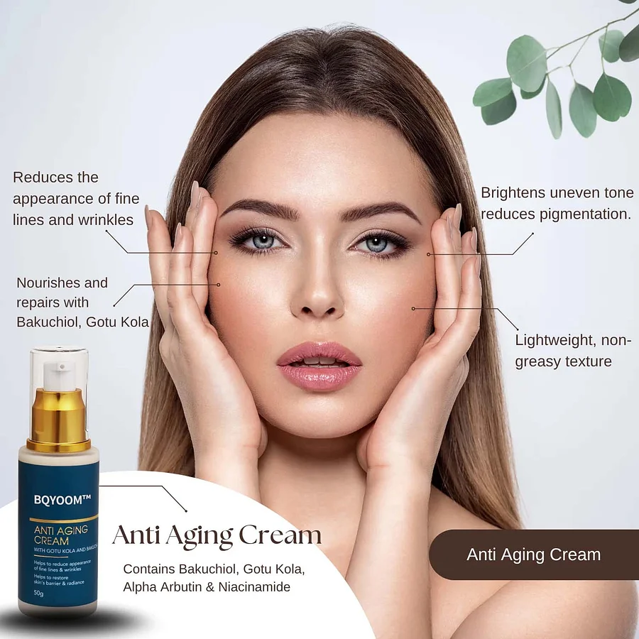 BQYOOM Anti-Aging Cream With Bakuchiol & Gotu Kola - Image 4