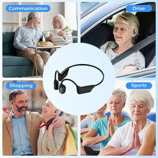 BQYOOM™ Bone Conduction Smart Hearing Aid Bluetooth Earphones