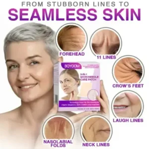BQYOOM® 3-in-1 Microneedle Anti-Aging Patch