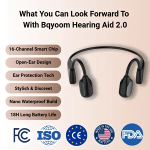 🔥Limited-Time Offer🔥 Rediscover Clear Sound with the Bqyoom X2 Bone Conduction Hearing Aid